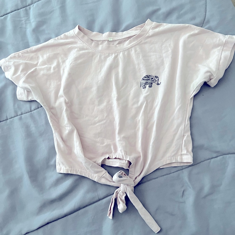 Elephant crop top